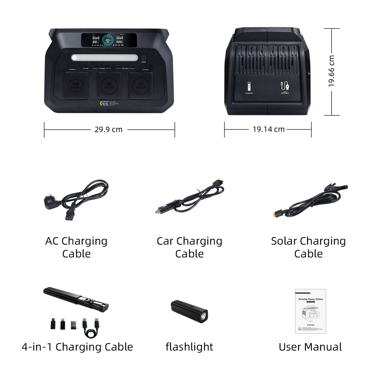 P800 Portable Power Station – 800W LiFePO4 Thuisaccu & Camping Generator